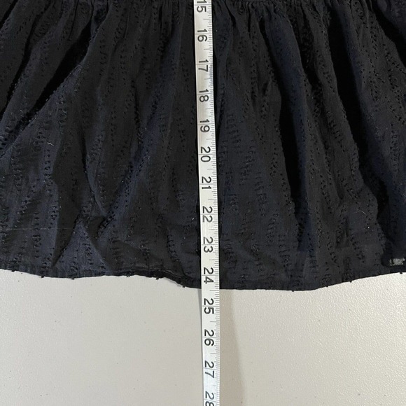 Dolan Left Coast Sheer Blouse Top Women Size XL Black Textured‎ Roll Tab Sleeves - Picture 7 of 7